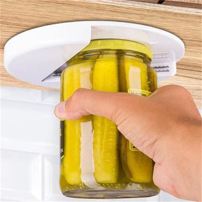 Under Table Can Opener, Jar Opener, round Can Opener, Kitchen Cabinet, under Lid, Bottle Opener, Gadget