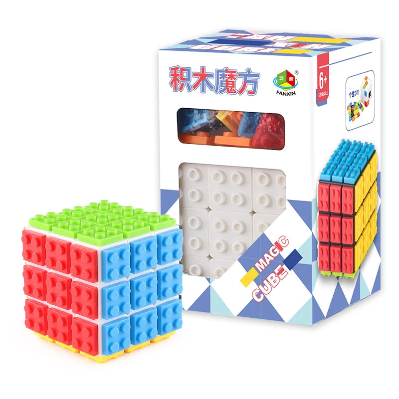 Building Blocks Cube 3X3X3 Puzzle Cube Detachable Professional Magic Cube 3X3 Blocks Cube Educational Toys Gifts Diy Cube